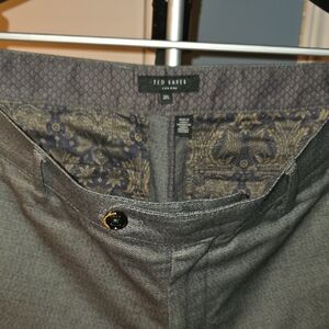 Ted Baker Charcoal Men's Dress Pants